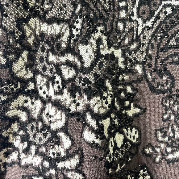 Womens Ashley Stewart Size 3X Brown Beaded NWT Floral - Picture 5 of 6